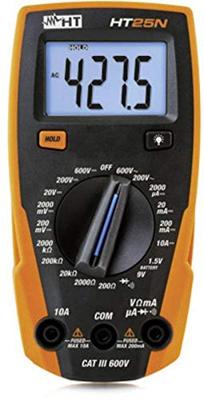HT Instruments HT25N Multimeter Digitaal CAT III 600 V Weergave (counts): 2000