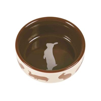 TRIXIE VOERBAK KONIJNMOTIEF KERAMIEK ASSORTI 11 CM 250 ML