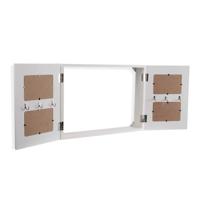 Sleutelkastje Versa Zwart Hout (8,5 x 33 x 46 cm) - thumbnail