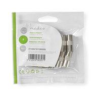 Nedis CSGP41959ME Satelliet- En Antenne-adapter F Female - Iec (coax) Female 10 Stuks Metaal - thumbnail