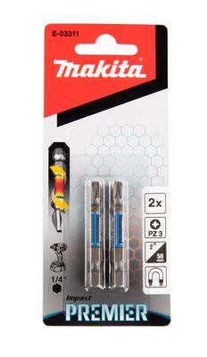 Makita Accessoires Slagschroefbit PZ3x50mm E IMPR - E-03311 - E-03311
