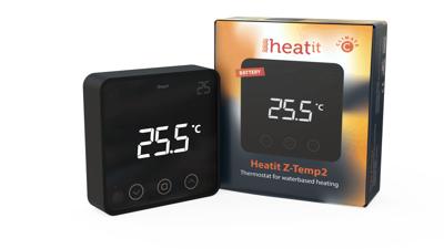 HeatIT kamerthermostaat z-wave - zwart