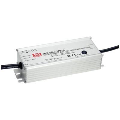 MEAN WELL LED-transformator 70 W 350 mA 100 - 200 V Dimbaar 1 stuk(s)