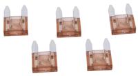 Coming Soon Dresselhaus "mini" zekering platte stekker flat fuse mini 5a light brown / 5 pcs. - thumbnail