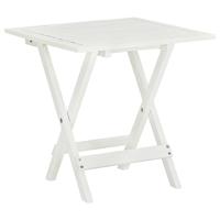 VidaXL Bistrotafel 46x46x47 cm massief acaciahout wit - thumbnail