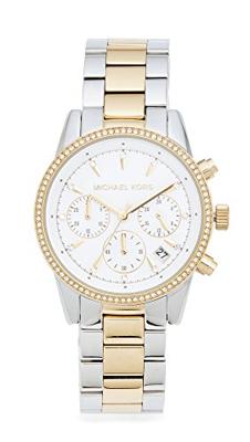 Michael Kors dameshorloge van 37 mm stalen armband en kast met quartz witte wijzerplaat Mk6474 Michael Kors dameshorloge van 37 mm stalen armband en kast met quartz witte wijzerplaat Mk6474