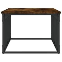 Salontafel 100x50x35,5 cm bewerkt hout gerookt eikenkleurig - thumbnail