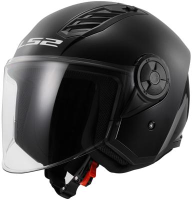 LS2 "of616 airflow ii solid" jethelm helmet airflow ii of6 solid black gr. l