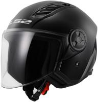 LS2 "of616 airflow ii solid" jethelm helmet airflow ii of6 solid black gr. l - thumbnail