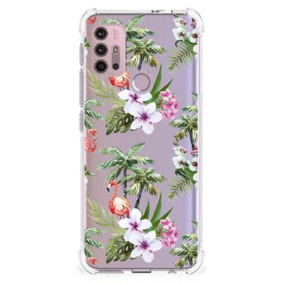 Motorola Moto G30 | G20 | G10 Case Anti-shock Flamingo Palms Motorola Moto G30 | G20 | G10 Case Anti-shock Flamingo Palms