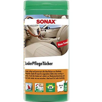 SONAX leder verzorgingsdoeken "lederpflegetücher" leather care cloth box