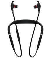 Jabra Evolve 75e MS Wireless Earbuds – Microsoft Certified Earphones With Long-Lasting Battery Life – Vibrating Neckband and Busylight – Black - thumbnail