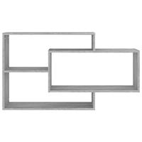 Wandschap 104x20x58,5 cm bewerkt hout grijs sonoma eikenkleurig - thumbnail