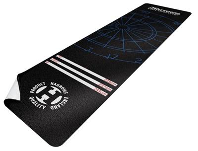 Harrows dartmat 300 x 65 cm nylon/latex zwart Harrows dartmat 300 x 65 cm nylon/latex zwart