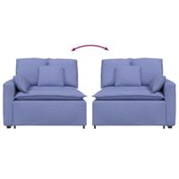 Modulaire bank Armleuning eindmodule met kussens 100 cm - thumbnail