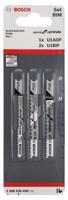 Bosch Accessoires 3-delige decoupeerzaagbladenset U 1 BIF; U 1 AOF 2st - 2608636430 - thumbnail