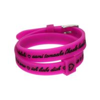Armband Dames il mezzometro I LOVE YOU SILVER - BRACCIALE IN SILICONE/SILICONE BRACELET - thumbnail