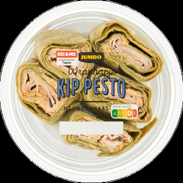 Jumbo Wraphapje Kip Pesto met Roomkaas 110 g