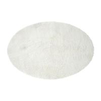 Vloerkleed fluffy ovaal - wit - 120x180 cm - thumbnail