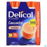 Delical Geconcentr. Aardbei 4x200ml - thumbnail
