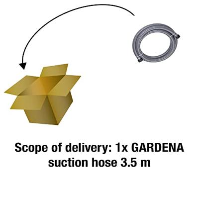 Gardena Tuinslang Aanzuigslang 3,5m - 25mm Diameter Robuuste Irrigatieslang met G1 Aansluiting