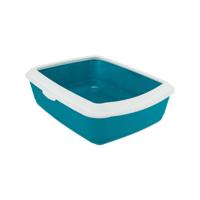 TRIXIE KATTENBAK CLASSIC PETROL / WIT 47X37X15 CM - thumbnail