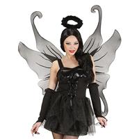 Maxi vleugel zwart glitter - thumbnail