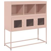 Dressoir 100,5x39x107 cm koudgewalst staal roze - thumbnail