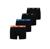 Puma Promo Solid Boxershort 4-Pack Zwart Combi - Maat L - Kleur: ZwartBlauwOranje | Soccerfanshop - thumbnail