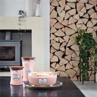 WoodWick pressed blooms & patchouli mini candle - thumbnail