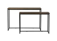 Light & Living Sidetable 'Bryson' Set van 2 stuks, kleur Bruin - thumbnail