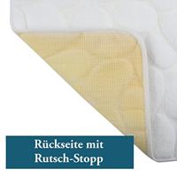 MSV Badkamerkleedje|badmat - kiezel - vloer - wit - 50 x 80 cm - thumbnail