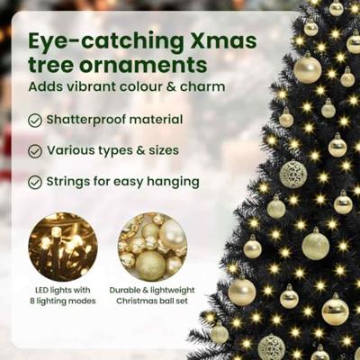 VidaXL Kerstboom met 150 led met standaard zwart 120 cm pvc VidaXL Kerstboom met 150 led met standaard zwart 120 cm pvc