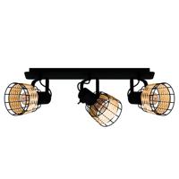 Eglo 3-lichts plafondlampAnwick 1 met rotan - 43326 - thumbnail