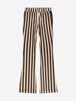 Nik&Nik Meisjes flair broek - Striped - Amandel bruin - thumbnail