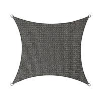 Livin'outdoor schaduwdoek Iseo HDPE vierkant 5m (Kleur doek: antraciet) - thumbnail