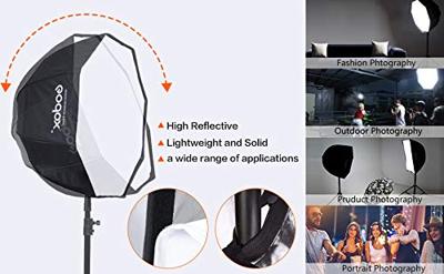 Godox Softbox met paraplu aansluiting octa 80cm