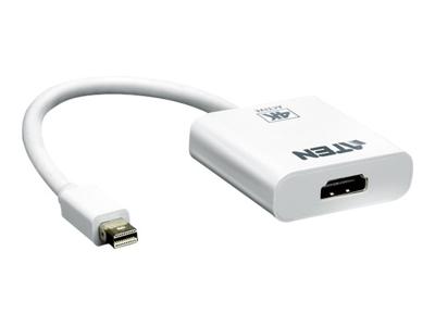ATEN Mini DisplayPort Kabel Mini-DisplayPort Male - HDMI-Uitgang 0.15 m Wit