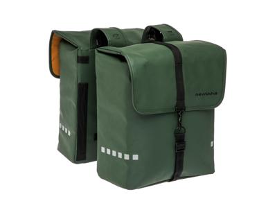 Newlooxs Fietstas odense - stoere, ruime dubbele achtertas voor elektrische fietsen - groen