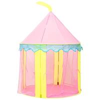 VidaXL Kinderspeeltent met 250 ballen 100x100x127 cm roze - thumbnail