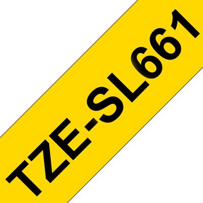 Brother TZESL661 Labeltape zelflaminerend Tapekleur: Geel Tekstkleur: Zwart 36 mm 8 m Brother TZESL661 Labeltape zelflaminerend Tapekleur: Geel Tekstkleur: Zwart 36 mm 8 m
