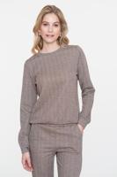 Geisha Top Jacquard 52610-60 T-shirt Korte Mouw 775 Brown/gold - thumbnail