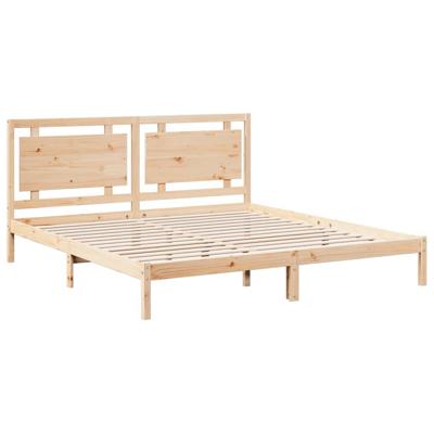 Bedframe extra lang zonder matras massief hout 180x220 cm