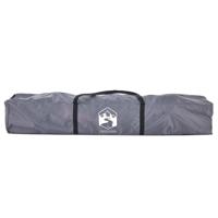 Koepeltent 4-persoons snelontgrendeling grijs en oranje - thumbnail