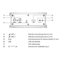 Mobile Beat SB-TWS 100 BT Bluetooth luidspreker AUX, USB Zwart - thumbnail