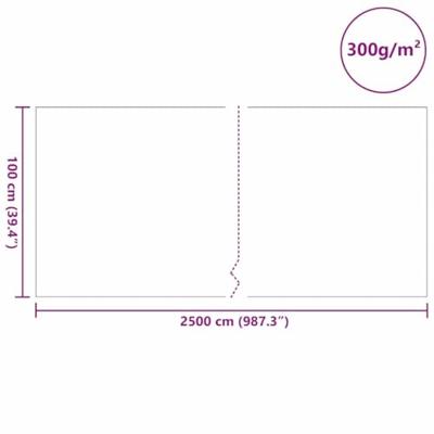 Vijvervlies 300 g/m² 1x25 m - thumbnail