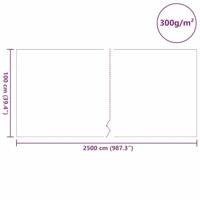 Vijvervlies 300 g/m² 1x25 m - thumbnail