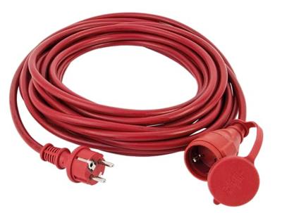 REV 0063169 Stroom Verlengkabel 16 A Rood 10.00 m H07RN-F 3G 1,5 mm²