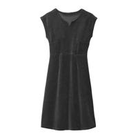 Velours jurk, petrol 42 - thumbnail