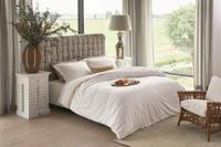 Rivièra Maison Riviera Maison Dekbedovertrek Ease Wit 200x200/220 cm - thumbnail